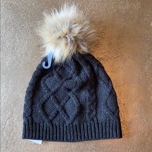 J. crew faux-fur Pom-Pom hat